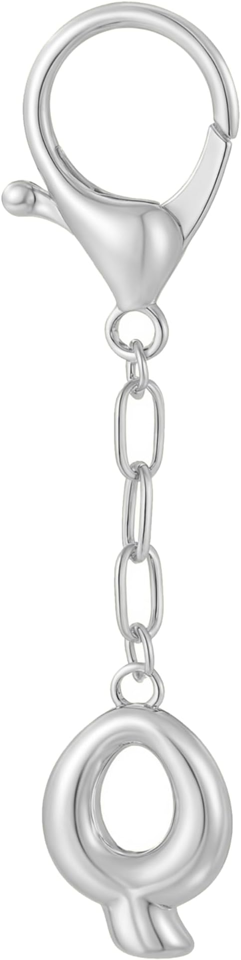 Gold Bubble Initial Keychain Charm for Women Chunky Bag Purse Charms A-Z Letter Key Chains for Handbag Accessories