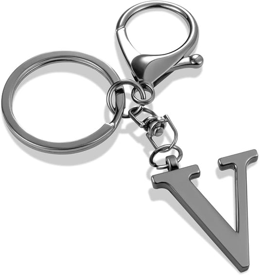 LAXPICOL Gold Letter A-Z Keychain for Women Bag Charms Purse Charms For Handbags Metal Alphabet Initial Letter Keychain