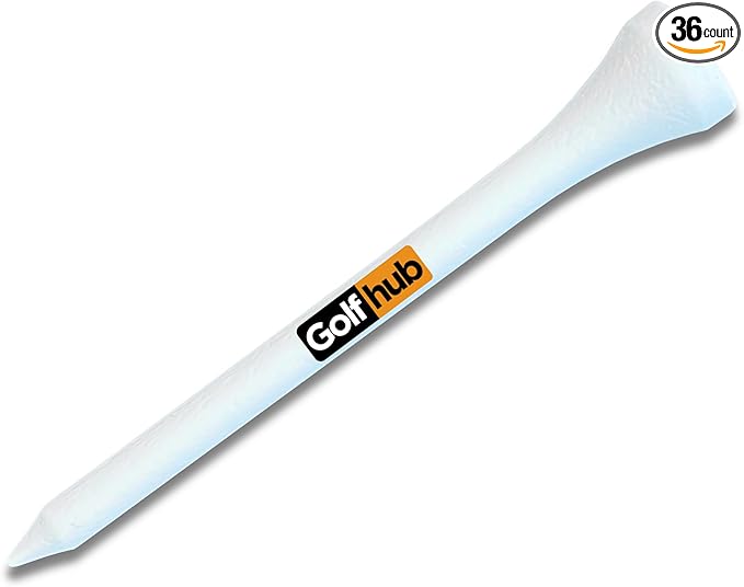 OnlyPars Golf Tees - Golf Hub Tees - Set of 36 Golf Tees - 3 Designs - Golf Tee Gift Set