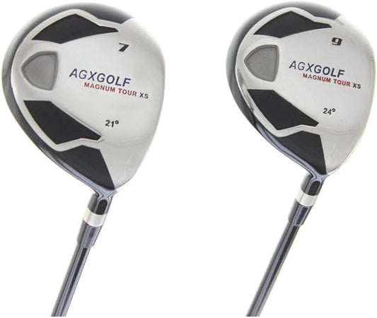 Men's Magnum 7 + 9 Fairway Utility Woods Set: Graphite Shafts + Head Covers Right Hand, Cadet, Regular or Tall Length, Senior, Regular or Stiff Flex