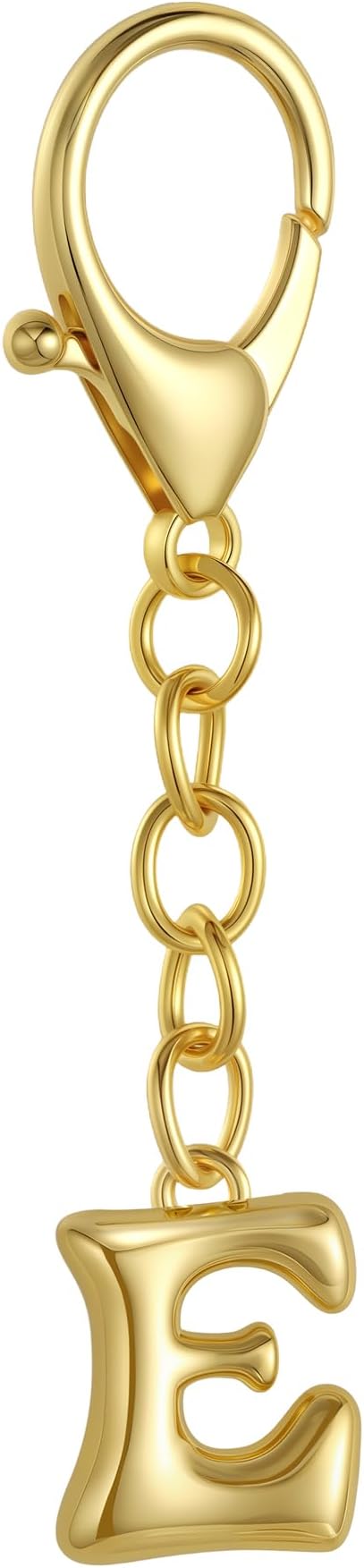 Bubble Gold Letter Bag Charms for Women, Cute Initial Keychain for Handbags, Purse Charms Birthday Christmas Gifts