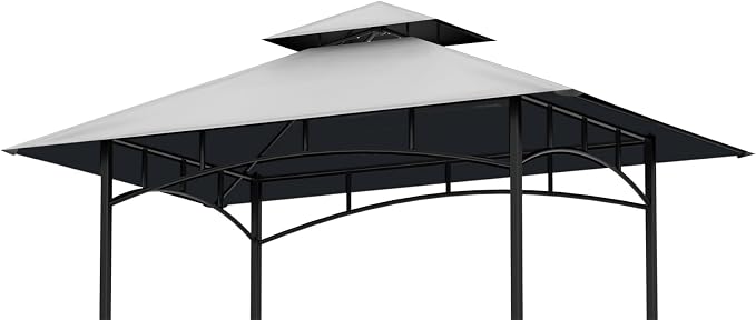 Grill Gazebo Canopy Replacement, 5 x 8 Ft, UV Resistant, Water Resistant by OIPUNSHLE