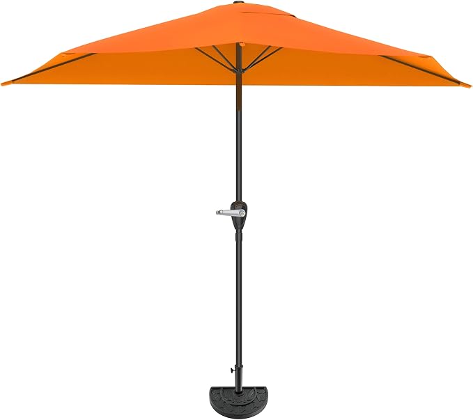 Pure Garden Half Round Patio Umbrella by PureGarden