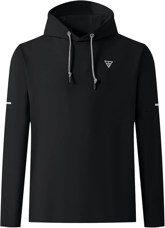 Hoodies for Men Golf Fleece Hooded Sweatshirts Dry Fit Athletic Lightweight Casual Midlayer Mens Hoodies Pullover