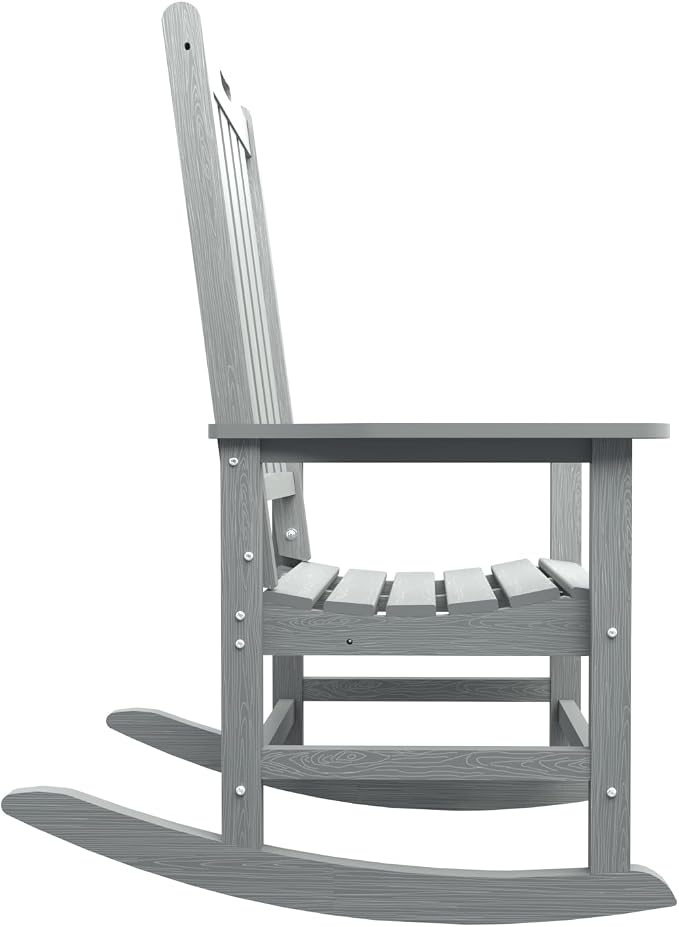 THOEOE Outdoor Rocking Chairs Set of 8, Oversized Patio Rocking Chair | HDPE - Image 9