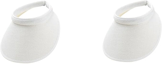 Cloth Covered Slip-On Visor for Women, Adjustable Cap Sports Sun Visors for Men