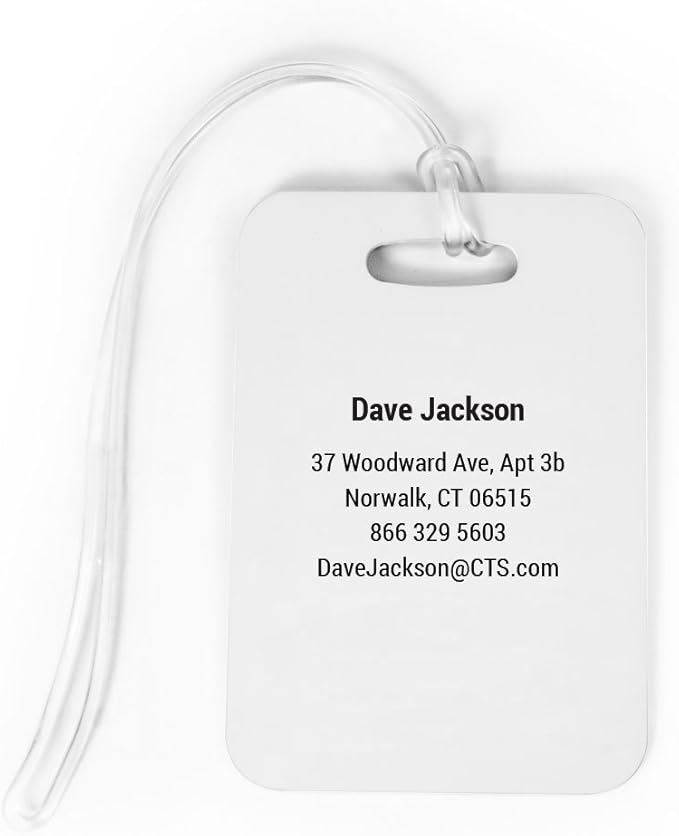 ChalkTalkSPORTS Golf Luggage & Bag Tag | Golf Course | Custom Info on Back | Large