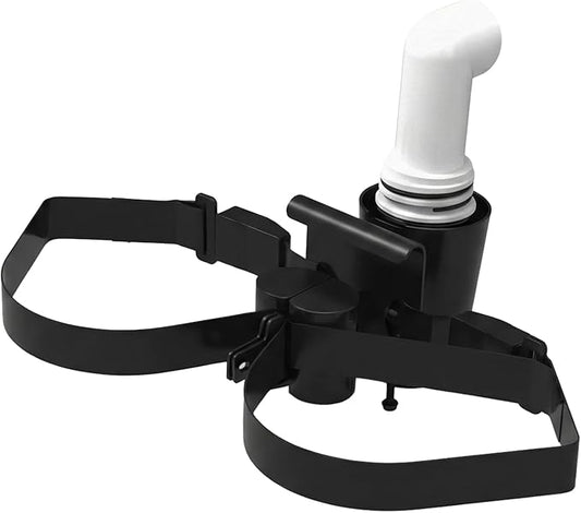 Evolution Golf Bag Holder Attachment with Sand Bottle Kit - Fits Golf Carts 4 & 6 Passenger Model - Durable Golf Cart Bag Carrier with Easy Installation, Secure Fit & Weather Resistant Design | Black