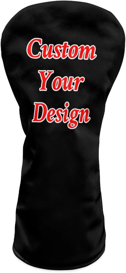 Golf Club Head Covers for Club Protective, Waterproof PU Leather Driver Fairway Wood Hybrid Head Cover