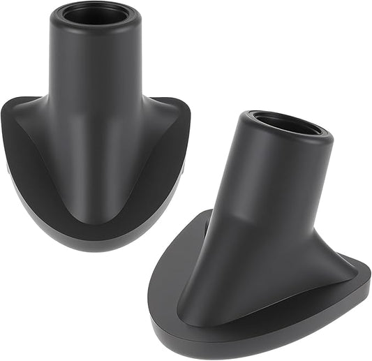 2 Pcs Black Golf Bag Stand Feet Replacement, Wear-Resistent Golf Bag Rubber Feet Replacement, Necessary Golf Club Bag Accessories Strong Grip, Easy to Install, Golf Club Bag Accessories