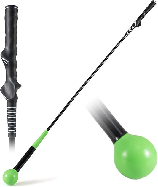 Tangkula Golf Swing Trainer, 47"/40"/31.5" Warm-Up Golf Practice Training Aid with Weighted Head for Grip, Rhythm, Flexibility, Balance, Tempo & Strength, Indoor Outdoor Golf Swing Corrector