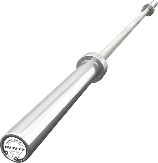 RITFIT 7FT Olympic Barbell for Strength and Weightlifting Training - 2 Inch Olympic Bar for Squat, Deadlift, Bench Press, Curl, Overhead Press - 500lbs/1000lbs/1500lbs Capacity