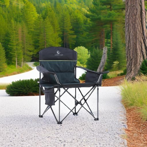 ALPHA CAMP Oversized Fully Padded Camping Chairs - Image 2