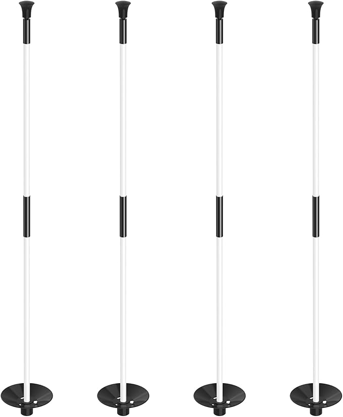 KINGTOP Golf Flagstick - Portable Design, Practice Putting Green Flag Stick for Yard, Club - Golf Pole Pin Flagpole, 3FT or 6FT Heights Available