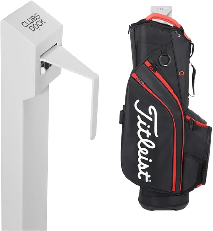 Wall Mount Golf Bag Stand for Storage, Golf Storage Organizer for Garage, Club Dock for Golfing Bag - Regular