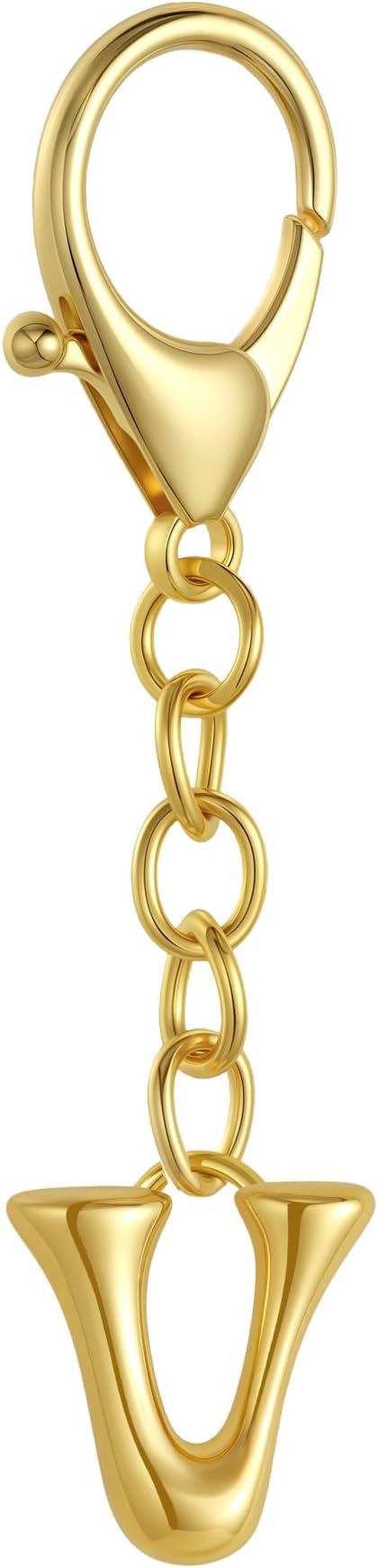Bubble Gold Letter Bag Charms for Women, Cute Initial Keychain for Handbags, Purse Charms Birthday Christmas Gifts
