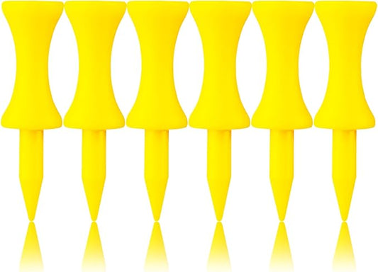 FINGER TEN Plastic Golf Castle Tees Step Down Unbreakable Mixed or Same Height Value 100 Count, 2 3/4, 2 1/4, 2, 1 3/4, 1 1/2 Inch Length Colorful for Practice