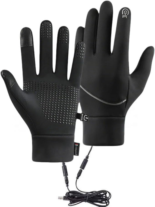 Heated Gloves for Men and Women, Winter Full Finger Hand Warmers Heated Gloves for Skiing Cycling Golf Hiking