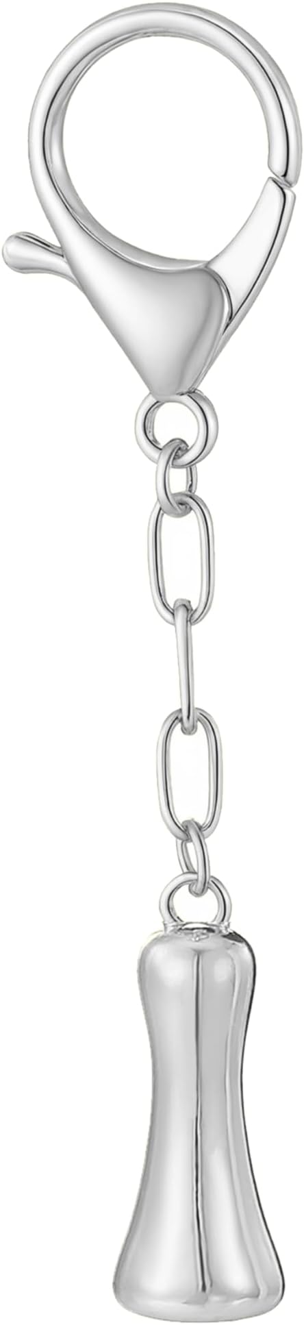 Gold Bubble Initial Keychain Charm for Women Chunky Bag Purse Charms A-Z Letter Key Chains for Handbag Accessories