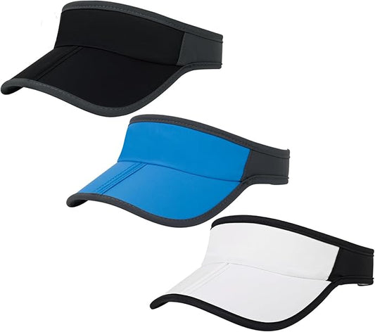 HH HOFNEN Sports Sun Visor Hats Men Women Foldable Brim Lightweight Packable Adjustable Visor Caps Running Golf Tennis