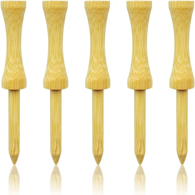 Step Down Golf Tees 2-1/8"or 2-3/4"or 3-1/4" 100 Count Wooden Golf Castle Tees
