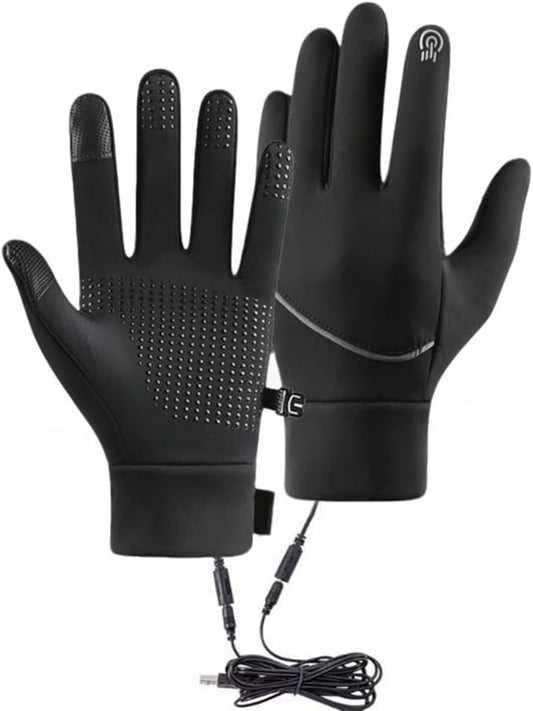 Heated Gloves for Men and Women, Winter Full Finger Hand Warmers Heated Gloves for Skiing Cycling Golf Hiking