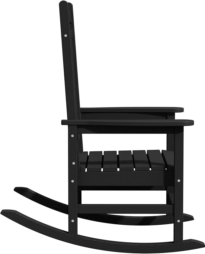 Oversized Outdoor Rocking Chairs Set of 2, HDPE Porch Rocker - Image 10