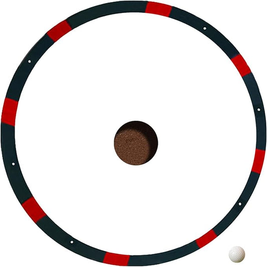 Golf Hole Target Rings - Chipping Aid Circles, Practice Alignment Tools | Foldable Putting Zone Markers, Lightweight Swing Training Equipment, Target Kit with Scenario for Backyard Lawn, Indoor Green