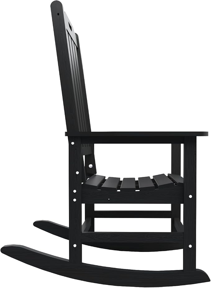 THOEOE Outdoor Rocking Chairs Set of 8, Oversized Patio Rocking Chair | HDPE - Image 9