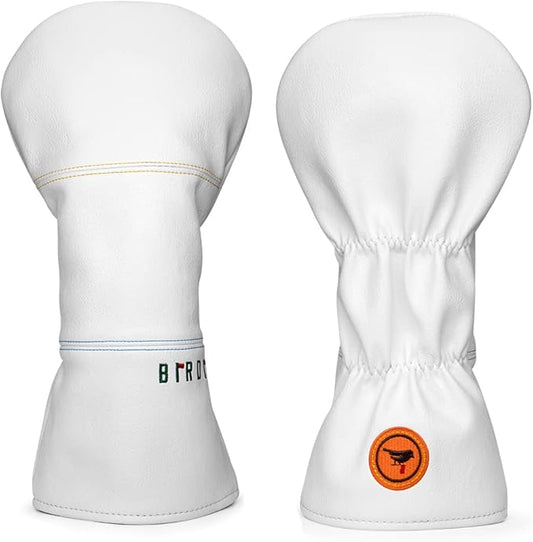 Golf Headcovers Elegant Embroidery Premium Leather Birdie Golf Driver Cover Fairway Hybrid Cover Blade Putter Cover Golf Mallet Putter Cover for OZ1 MEZZ 1 MEZZ1 MAX Putter