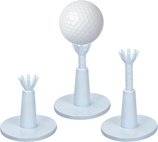 Adjustable Golf Tees - Unbreakable Rubber Golf Tees for Driving Range & Simulator - Essential Golf Accessories for Men Indoor & Outdoor Practice, Durability and Stability Golf Tees