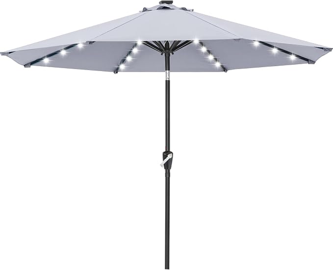ABCCANOPY Solar Led Patio Umbrella by ABCCANOPY