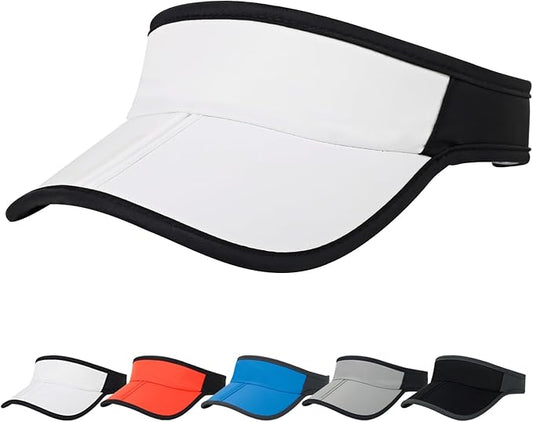 HH HOFNEN Sports Sun Visor Hats Men Women Foldable Brim Lightweight Packable Adjustable Visor Caps Running Golf Tennis