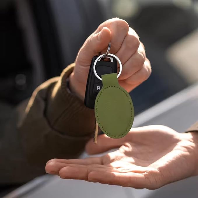 LaserGram Oval Keychain, Golf Ball, Personalized Engraving Included (Camo Green)