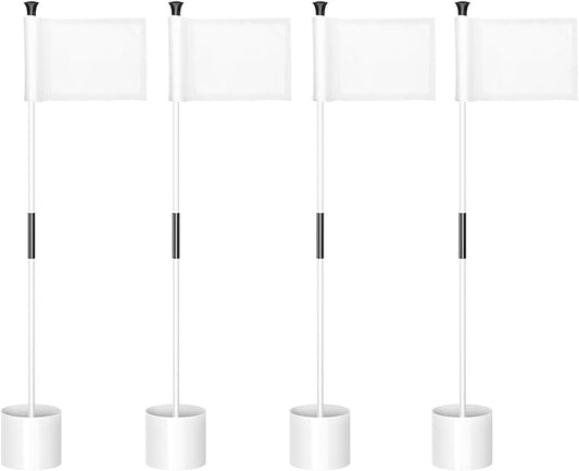 KINGTOP Golf Flagstick Mini, Putting Green Flag for Yard, All 3 Feet, Double-Sided Numbered Golf Flags, Golf Pin Flag Hole Cup Set, Portable 2-Section Design, Gifts Idea