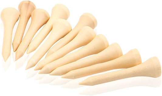 Acouto Wooden Tees 100pcs 1 Pack - Colored Bulk Tee On Course Accessories