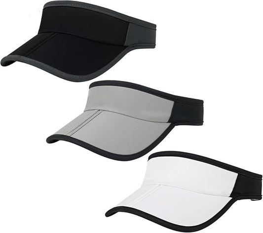 HH HOFNEN Sports Sun Visor Hats Men Women Foldable Brim Lightweight Packable Adjustable Visor Caps Running Golf Tennis