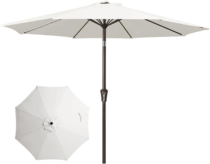 JEAREY 10 ft Outdoor Patio Umbrella w/Tilt and Crank by JEAREYOutdoorsCollection