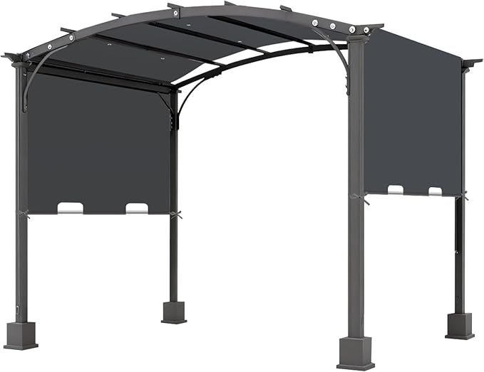 85x208 in Pergola Shade Cover for Steel Pergola L-PG080PST | Grey, Cover Only by Bringingjoytoyourhomelife