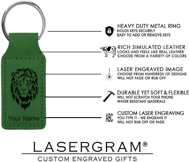 LaserGram Rectangle Keychain, Golfer Golfing, Personalized Engraving Included