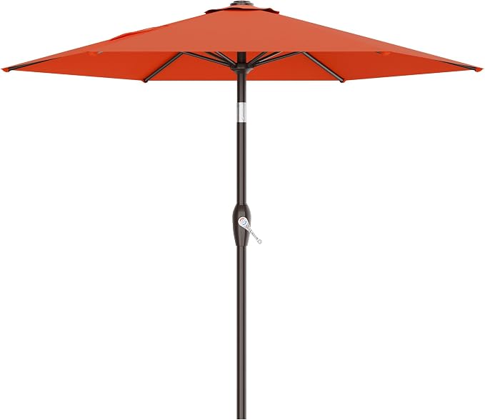 7.5FT Patio Umbrella Table Market Umbrella w/Tilt and Crank, Heavy-Duty Outdoor by AreShark