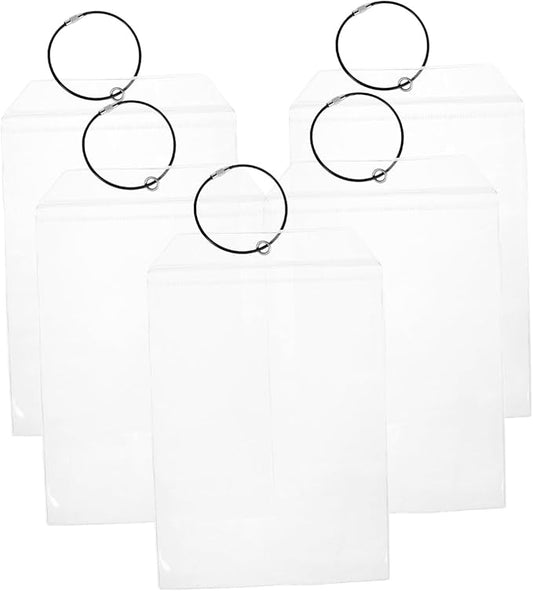 SUPVOX Waterproof Large Luggage Tags Set of 6 Clear Travel Id Holders for Suitcases Golf Bags Cruise Ship Accessories Durable Waterproof Luggage Tag