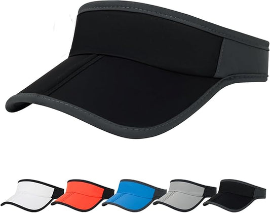 HH HOFNEN Sports Sun Visor Hats Men Women Foldable Brim Lightweight Packable Adjustable Visor Caps Running Golf Tennis