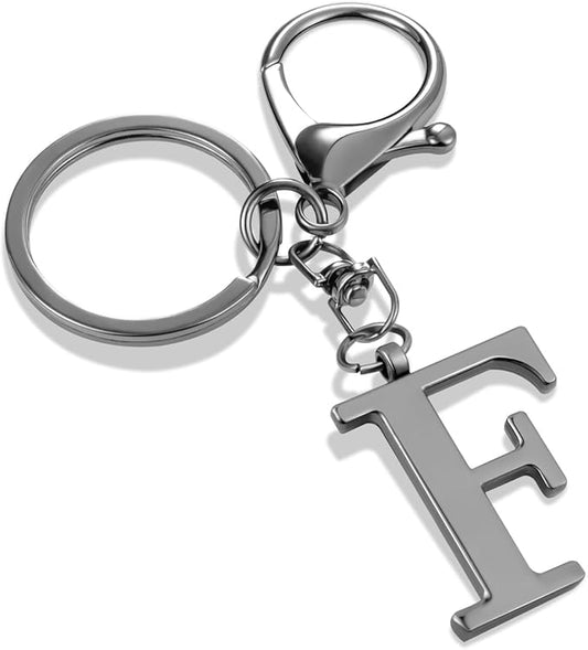 LAXPICOL Gold Letter A-Z Keychain for Women Bag Charms Purse Charms For Handbags Metal Alphabet Initial Letter Keychain