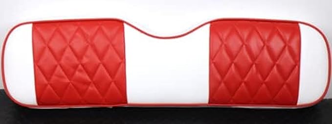 Huskey Parts Company 2PCS Club Car Front Seat Cover Red Diamond Stitching for DS 2000.5-Up Golf Cart