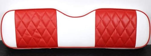 Huskey Parts Company 2PCS EZGO Front Seat Cover Red Diamond Stitch Freedom TXT 2014+, Valor Golf Cart
