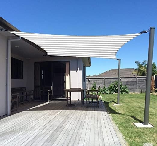 SUNNY GUARD 12' x 12' Rectangle Shade Sail 95% UV Block Outdoor Canopy | Sun - Image 2