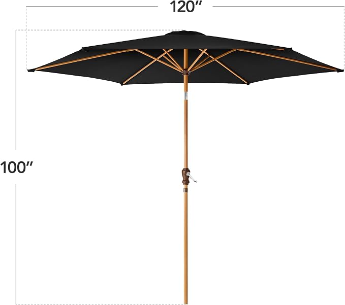 Best Choice Products 10ft Market Umbrella, Outdoor Sun Shade - Image 2