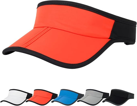 HH HOFNEN Sports Sun Visor Hats Men Women Foldable Brim Lightweight Packable Adjustable Visor Caps Running Golf Tennis