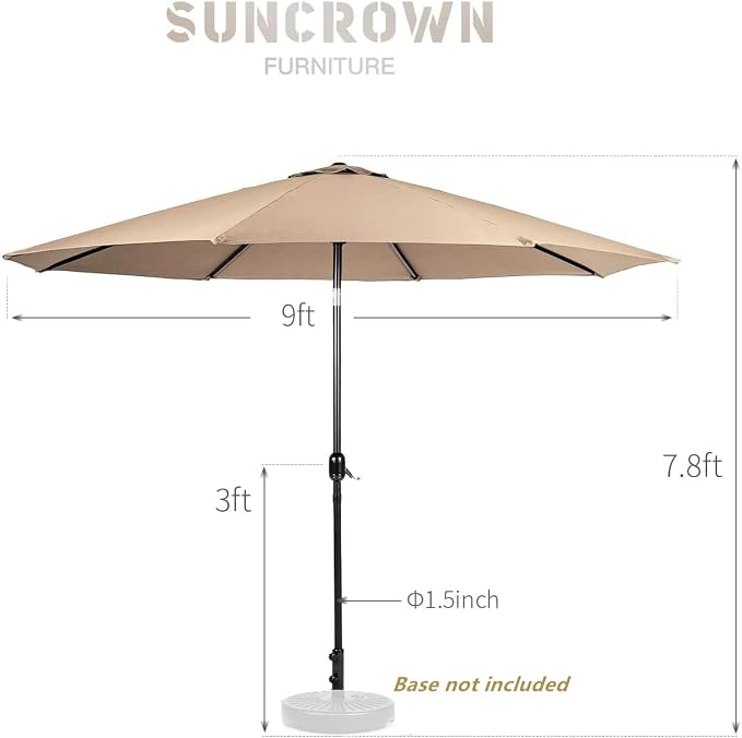 SUNCROWN Outdoor Recliner Chairs Patio Adjustable Relaxing Chair Outdoor Metal - Image 8